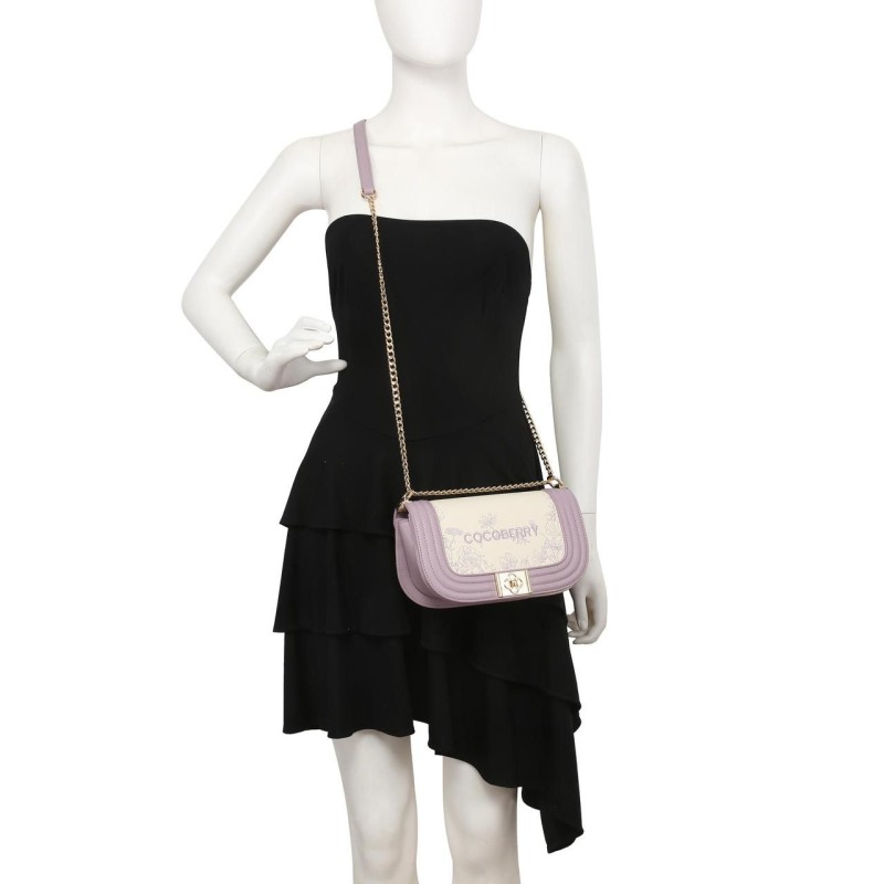 Explore large Re-Nylon shoulder bag with flap