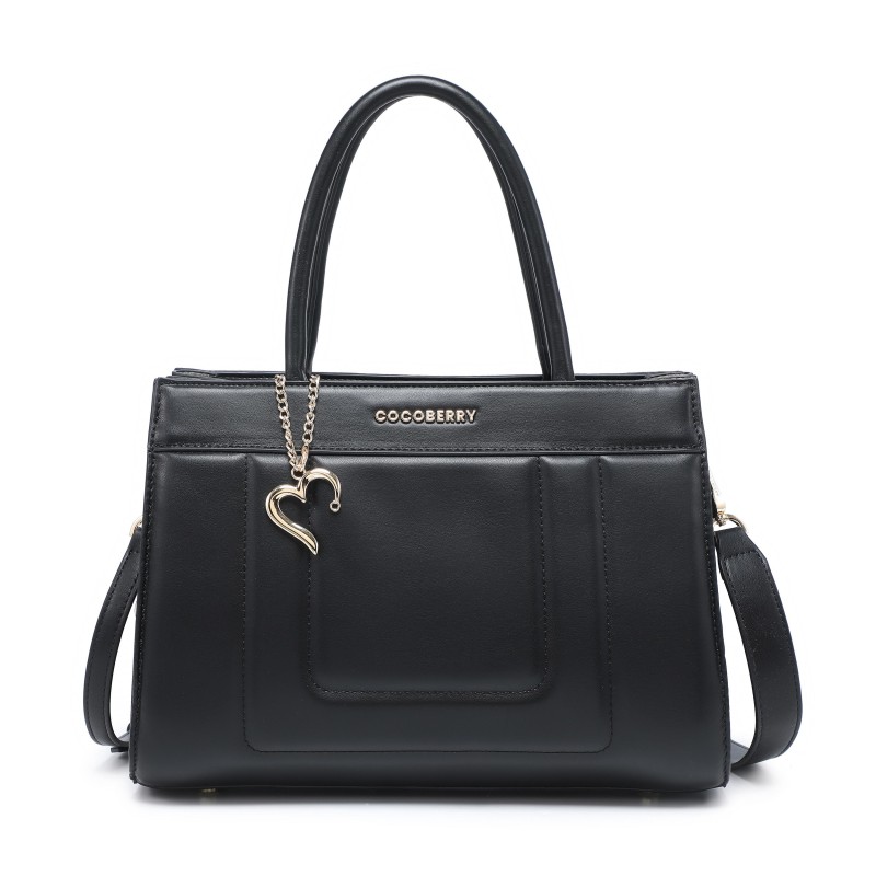 Cocoberry  Stylish Leather purse black